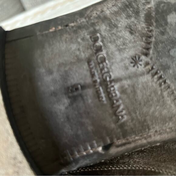 Dolce & Gabbana Brown Factory Worn Look Leather Ankle Boots Men’s 9 - Picture 9 of 12